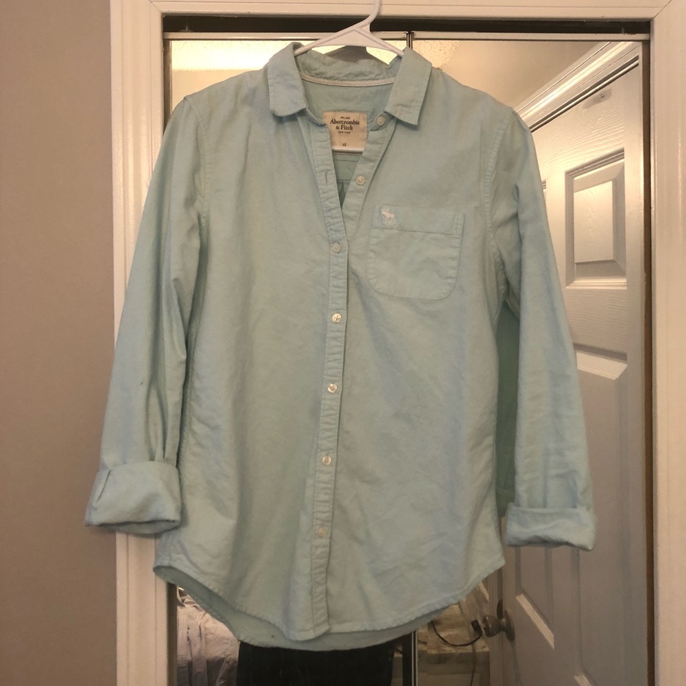 Baby blue button down